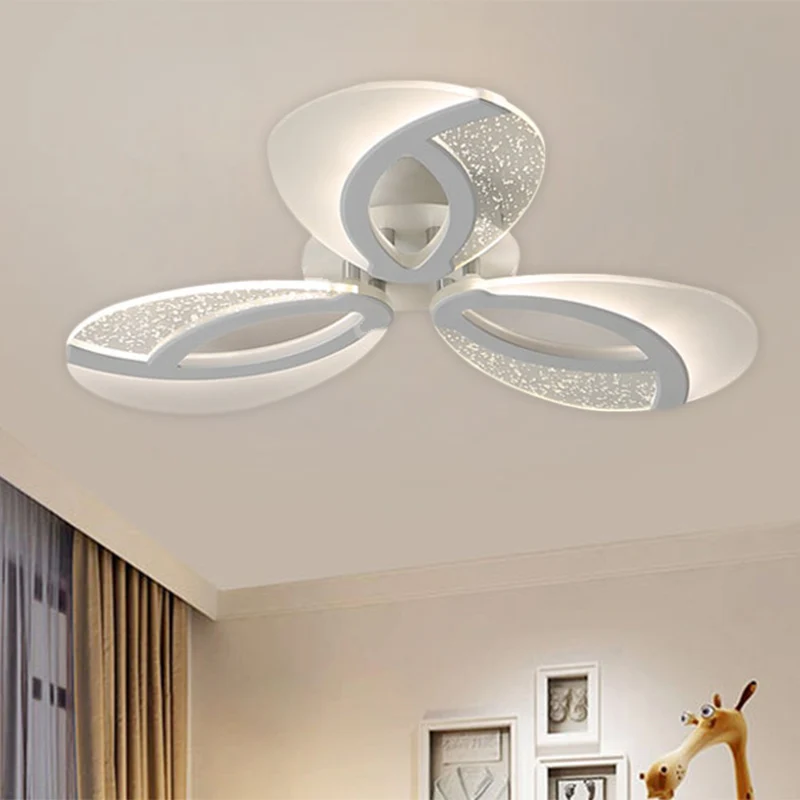 Eenvoudige 3/5/9 lampen Inbouwlamp met acrylkap Witte ventilator Plafondlamp warm/wit/natuurlijk licht Clearhalo