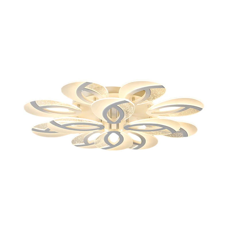 Eenvoudige 3/5/9 lampen Inbouwlamp met acrylkap Witte ventilator Plafondlamp warm/wit/natuurlijk licht Clearhalo