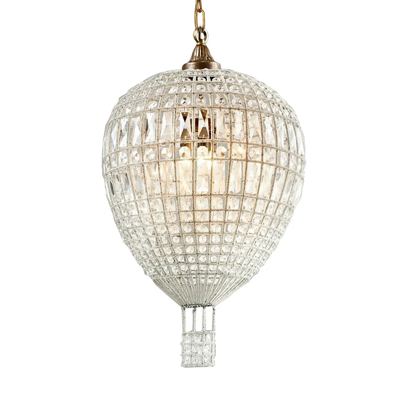 Eenvoudige hangende kroonluchter met kralen, 3 lampen, metalen hanglamp zilver voor slaapkamer Clearhalo