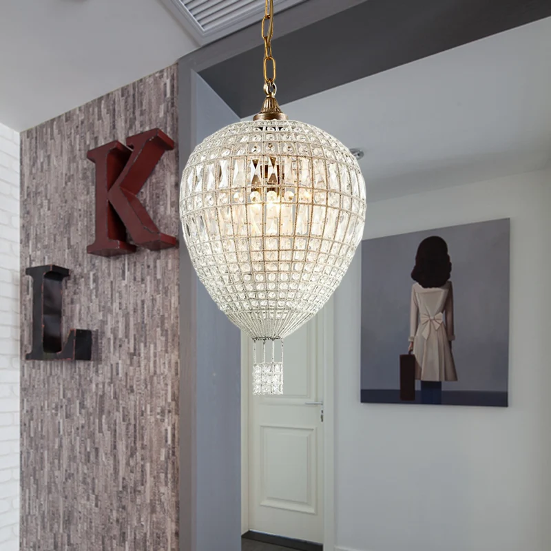 Eenvoudige hangende kroonluchter met kralen, 3 lampen, metalen hanglamp zilver voor slaapkamer Clearhalo