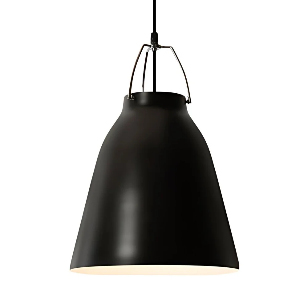 Eenvoudige stijlvolle monochrome hanglamp emmer schaduw 8/16 inch breed 1 lamp aluminium hanglamp voor keuken Clearhalo