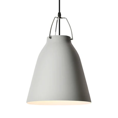 Eenvoudige stijlvolle monochrome hanglamp emmer schaduw 8/16 inch breed 1 lamp aluminium hanglamp voor keuken Clearhalo