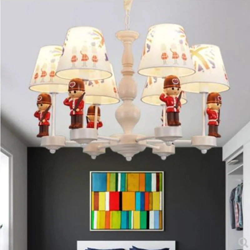 Eetkamer Solider hanglamp met stoffen kap Chique moderne rood-witte kroonluchter Clearhalo