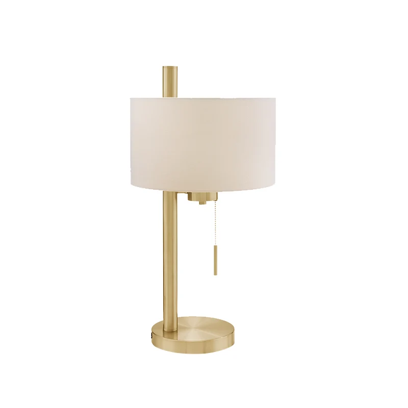Eigentijdse 1-koppige taakverlichting, witte cilinder, kleine bureaulamp met stoffen kap Clearhalo