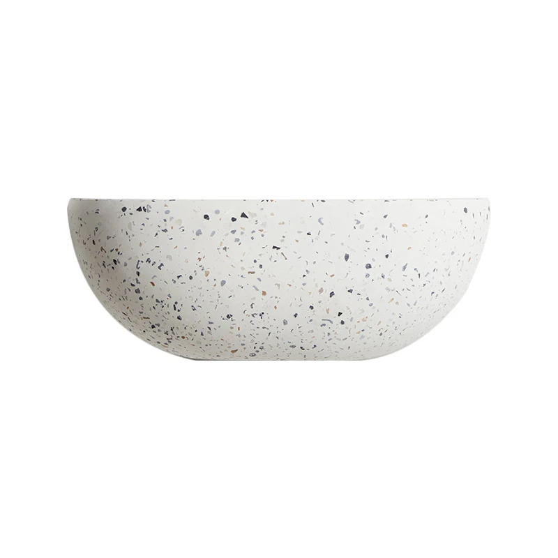Eigentijdse Bowl Wandlamp Stone 1 Light Corridor Wandmontage Lichtarmatuur wit Clearhalo