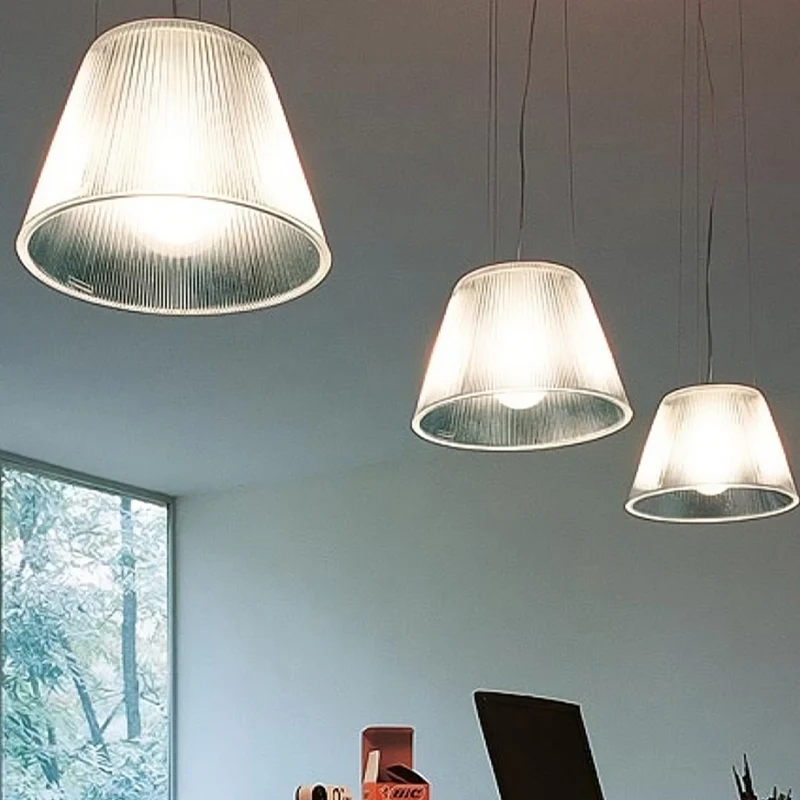 Eigentijdse conische hanglamp helder glas 1 lamp woonkamer hangende verlichtingsarmatuur Clearhalo