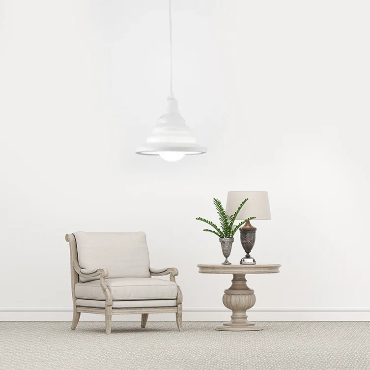 Eigentijdse conische hanglamp 1 kop metalen plafondhanger voor café-restaurant Clearhalo