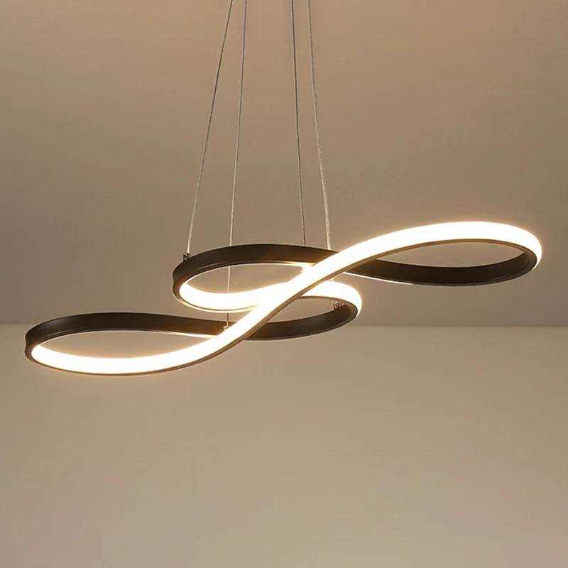 Eigentijdse muzieknoot kroonluchter licht metalen ophanglicht voor restaurant Clearhalo