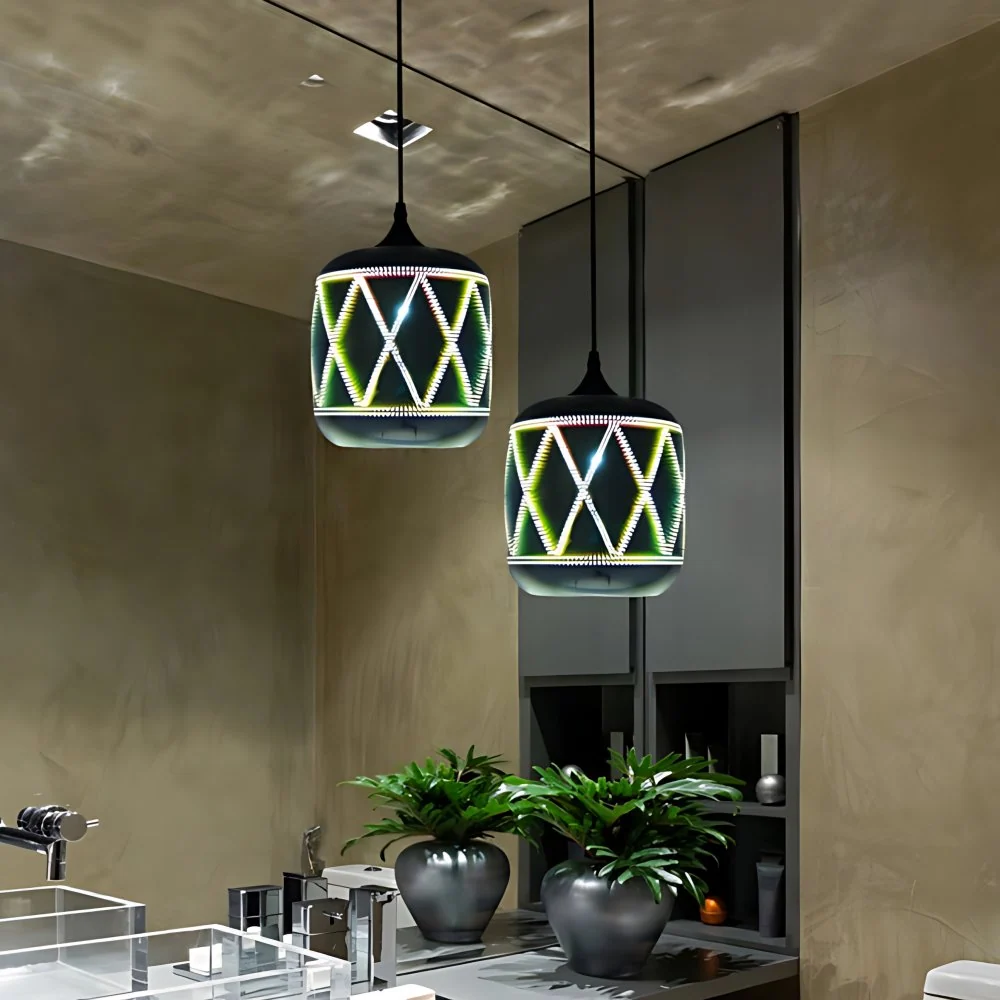 Eigentijdse Orb Mini Hanglamp Glazen Kap Eén Hoofd Hanglamp voor Bar Cafe Clearhalo
