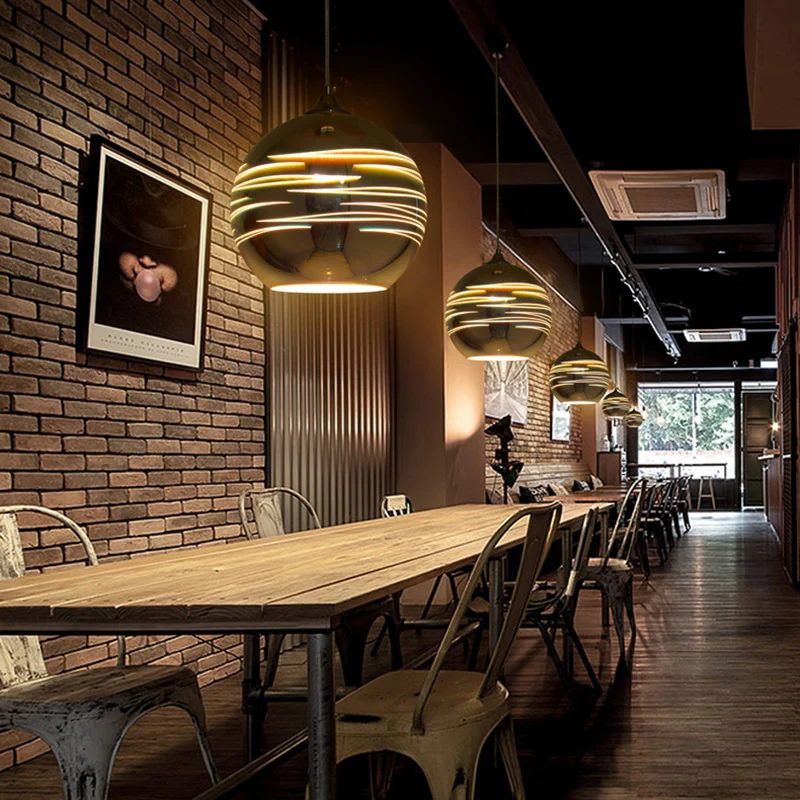 Eigentijdse Orb Mini Hanglamp Glazen Kap Eén Hoofd Hanglamp voor Bar Cafe Clearhalo