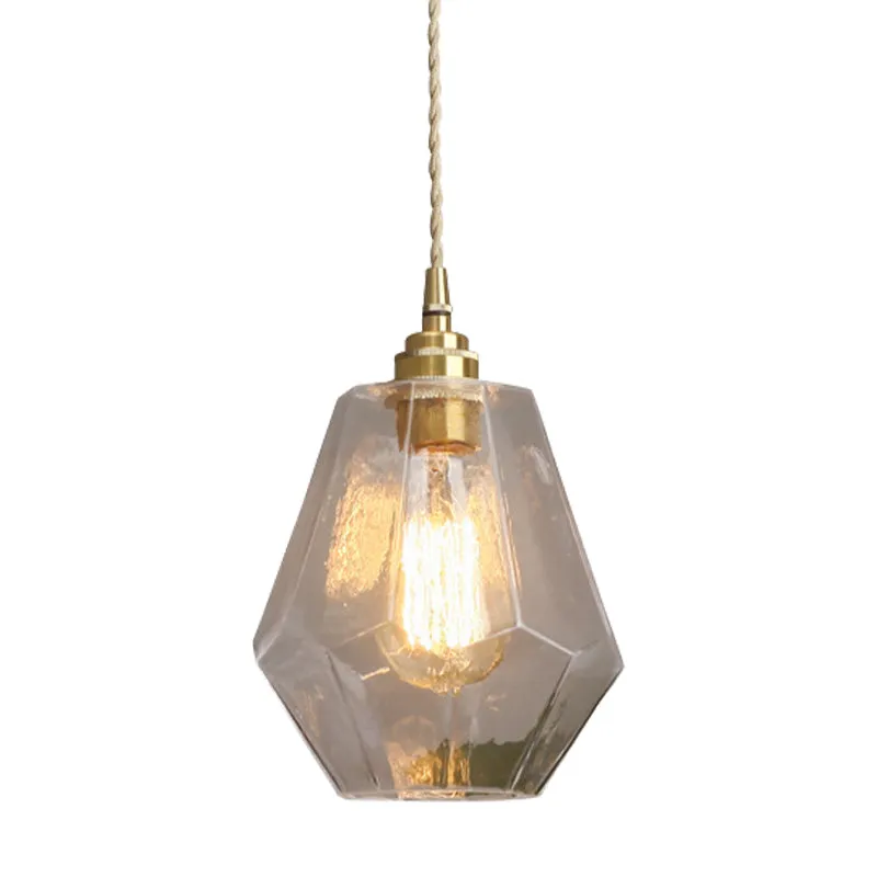 Eigentijdse peervormige hanglamp helder glas 1-lichts hanglamp voor eetkamer Clearhalo