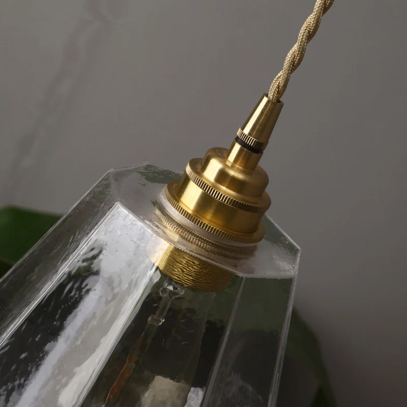 Eigentijdse peervormige hanglamp helder glas 1-lichts hanglamp voor eetkamer Clearhalo