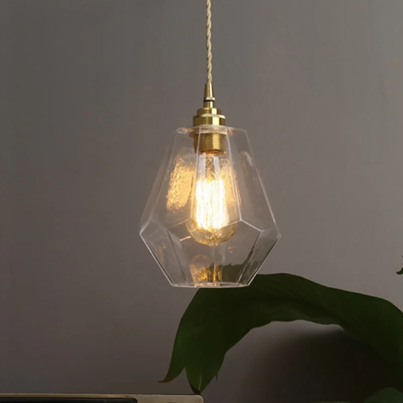 Eigentijdse peervormige hanglamp helder glas 1-lichts hanglamp voor eetkamer Clearhalo