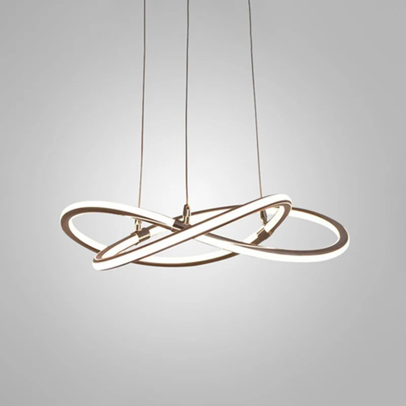 Eigentijdse stripkroonluchterlamp Metalen plafondhanglamp voor restaurant met ophangkoord Clearhalo