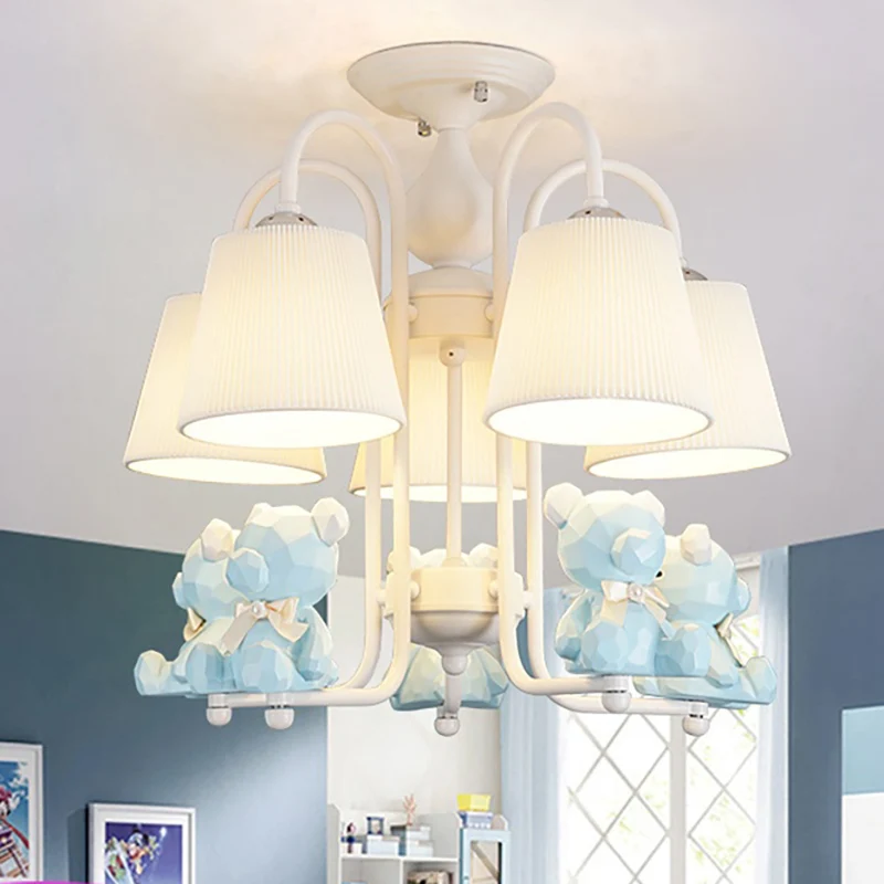 Eigentijdse, taps toelopende schaduw hangende lampen, hangende kroonluchter van stof voor de woonkamer Clearhalo