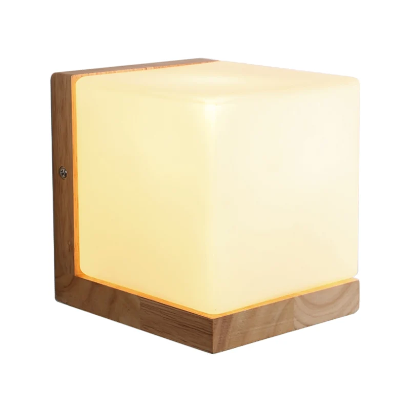 Eigentijdse vierkante schanslamp wit glas 1 lamp woonkamer wandmontage verlichting Clearhalo