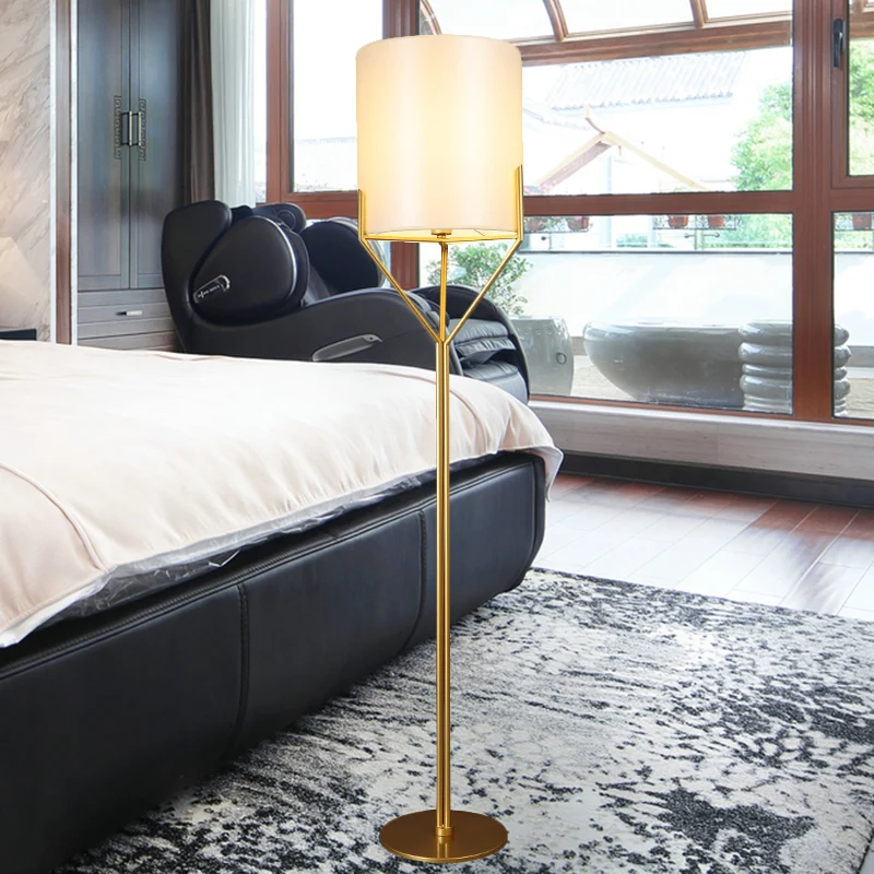 Ellipse vloerleeslamp Minimalistisch metaal Enkele kop Woonkamer Staande lamp wit Clearhalo