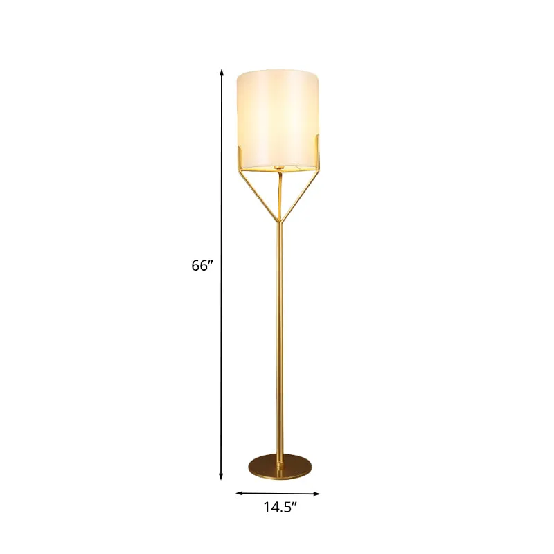 Ellipse vloerleeslamp Minimalistisch metaal Enkele kop Woonkamer Staande lamp wit Clearhalo