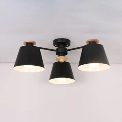 Emmer Schaduw Hanglamp Meerkoppige metalen kroonluchter voor de foyer van de kleuterschool Clearhalo