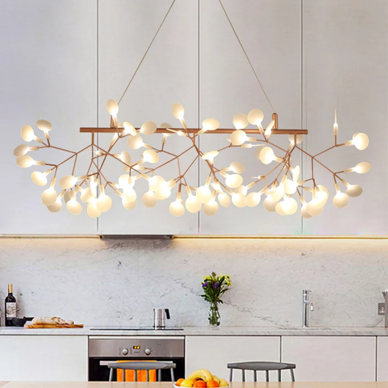 Firefly Island-plafondlamp Ultramoderne metalen ophangverlichting voor restaurant Clearhalo