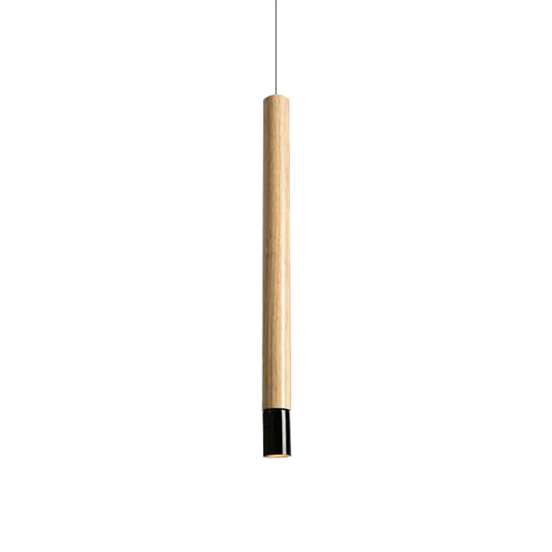 Fluit Studeerkamer Hanglamp Houten 1-lichts eigentijdse plafondlamp zwart/wit Clearhalo