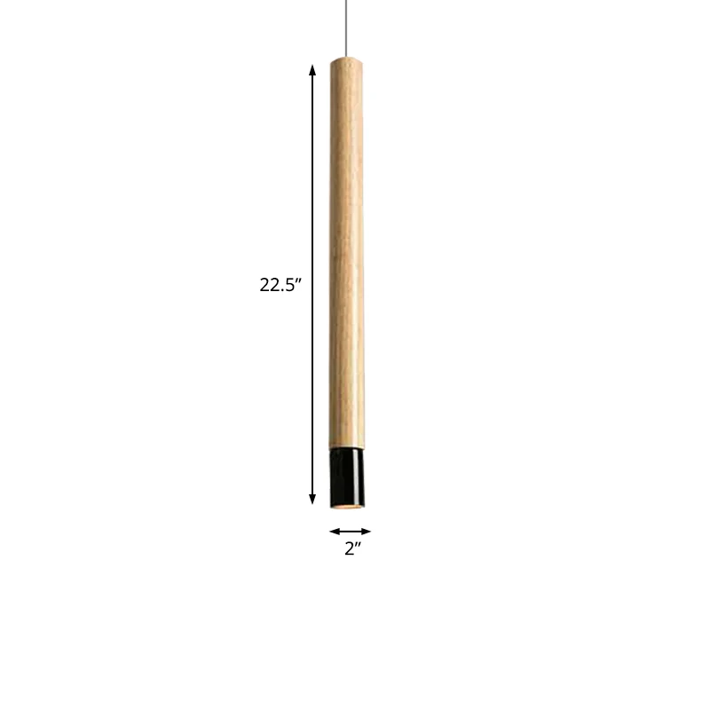 Fluit Studeerkamer Hanglamp Houten 1-lichts eigentijdse plafondlamp zwart/wit Clearhalo