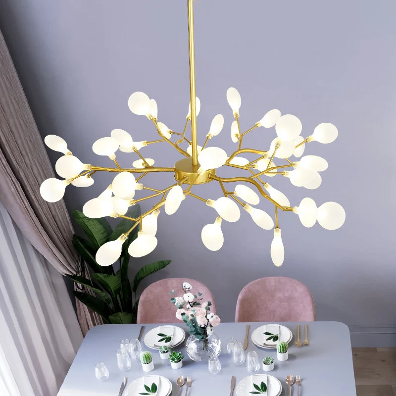 Frosted Flat Shade Plafondhanger Multi-Light Post Moderne Metalen Kroonluchter voor Zitkamer Clearhalo