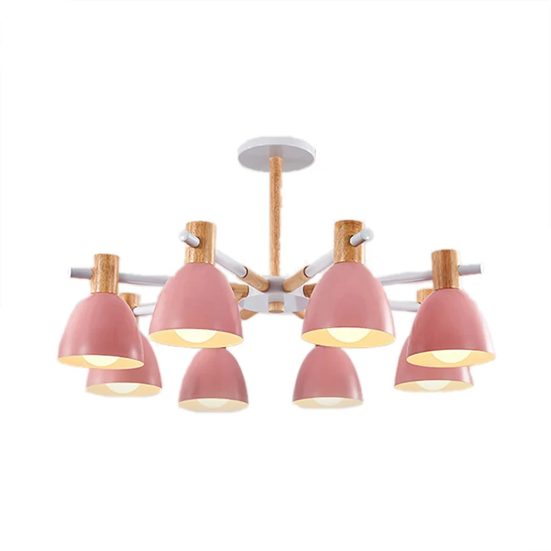 Game Room Bowl Kroonluchter Metallic Macaron Stijlvolle snoepkleurige hanglamp Clearhalo