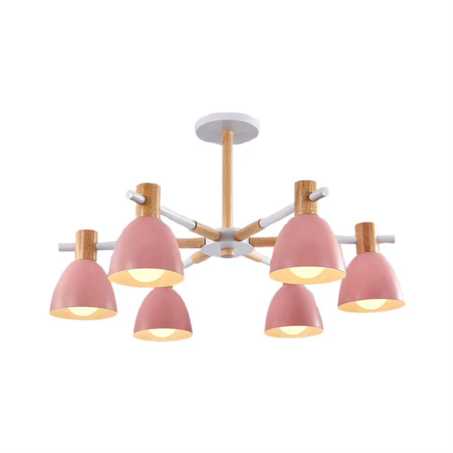 Game Room Bowl Kroonluchter Metallic Macaron Stijlvolle snoepkleurige hanglamp Clearhalo