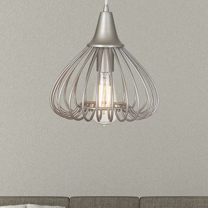 Gekooide woonkamer hanglampset Traditioneel metaal 1 licht Gouden hanglamp Clearhalo