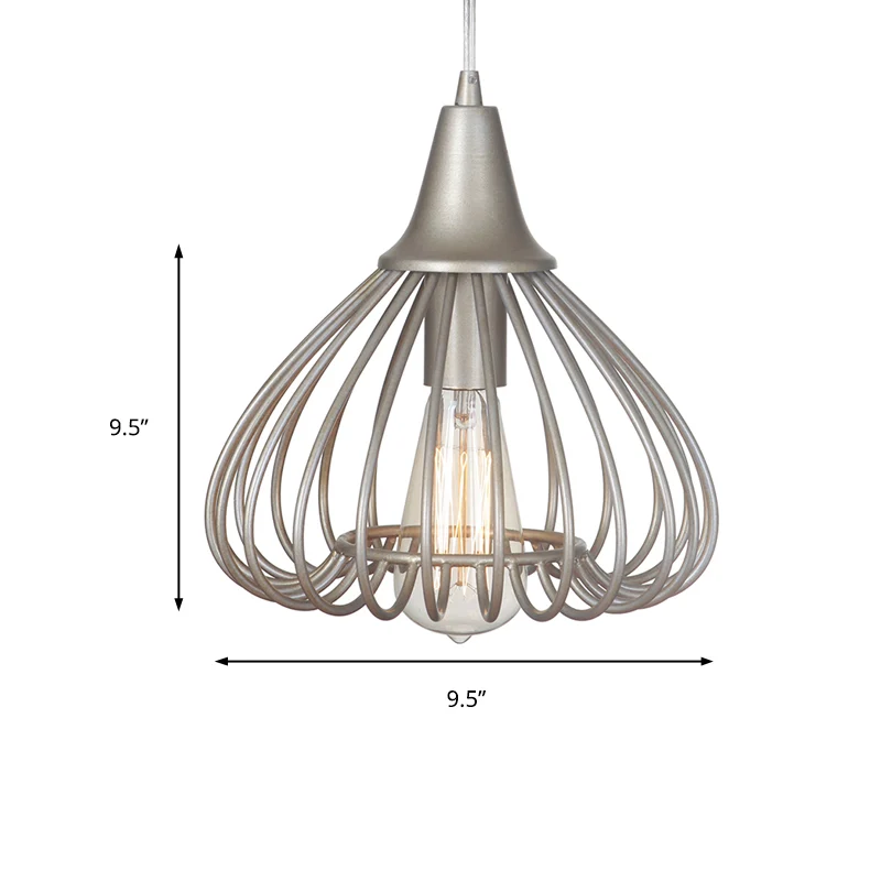 Gekooide woonkamer hanglampset Traditioneel metaal 1 licht Gouden hanglamp Clearhalo