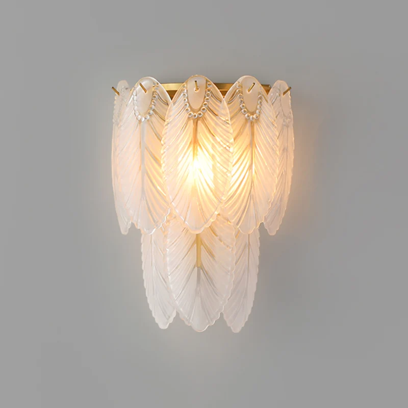 Gelaagde wandlamp postmodern wit prismatisch glas 2/3 lampen gang schanslicht Clearhalo