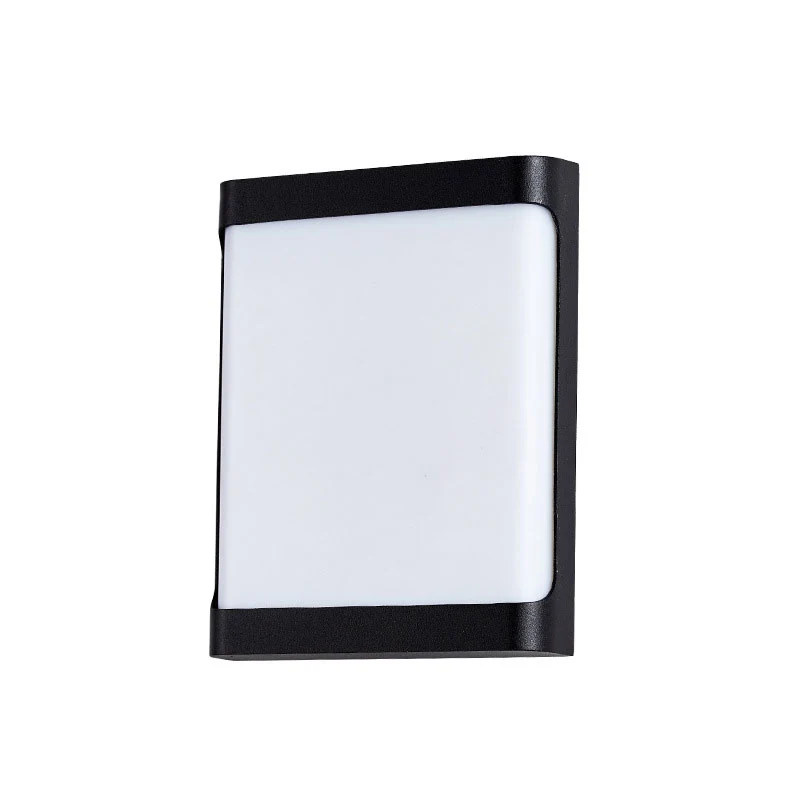 Geometrische acryl wandkandelaar licht minimalistische zwarte LED-wandmontage verlichting voor binnenplaats Clearhalo
