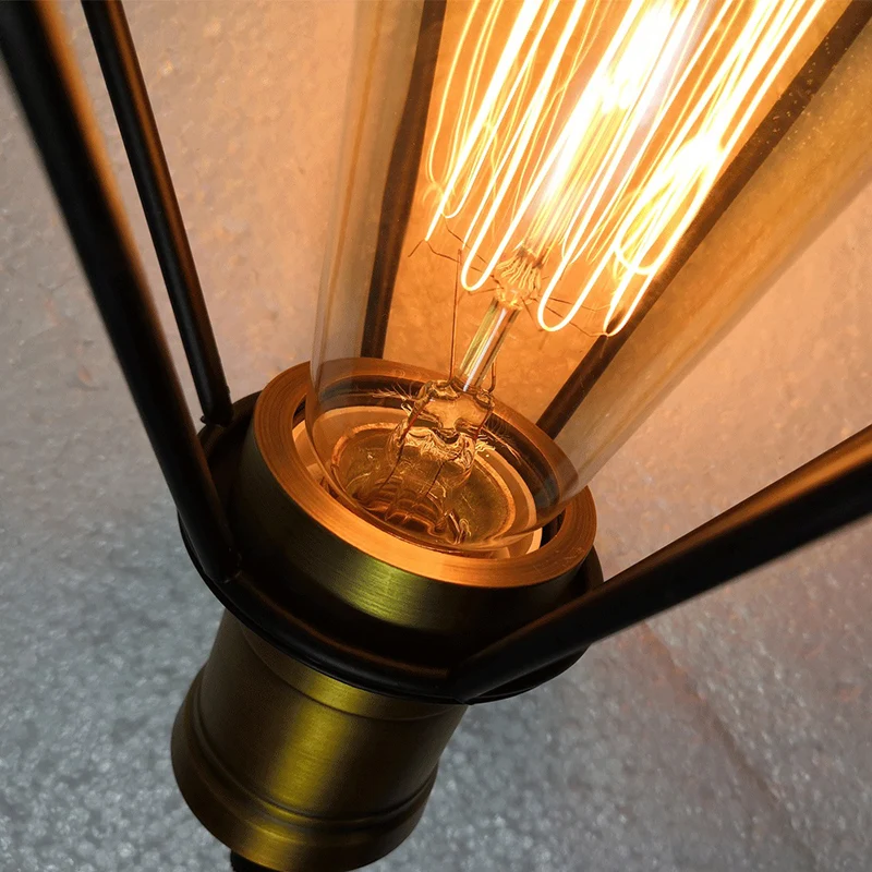 Geometrische kooi metalen hanglamp industrieel restaurant hanglamp zwart Clearhalo