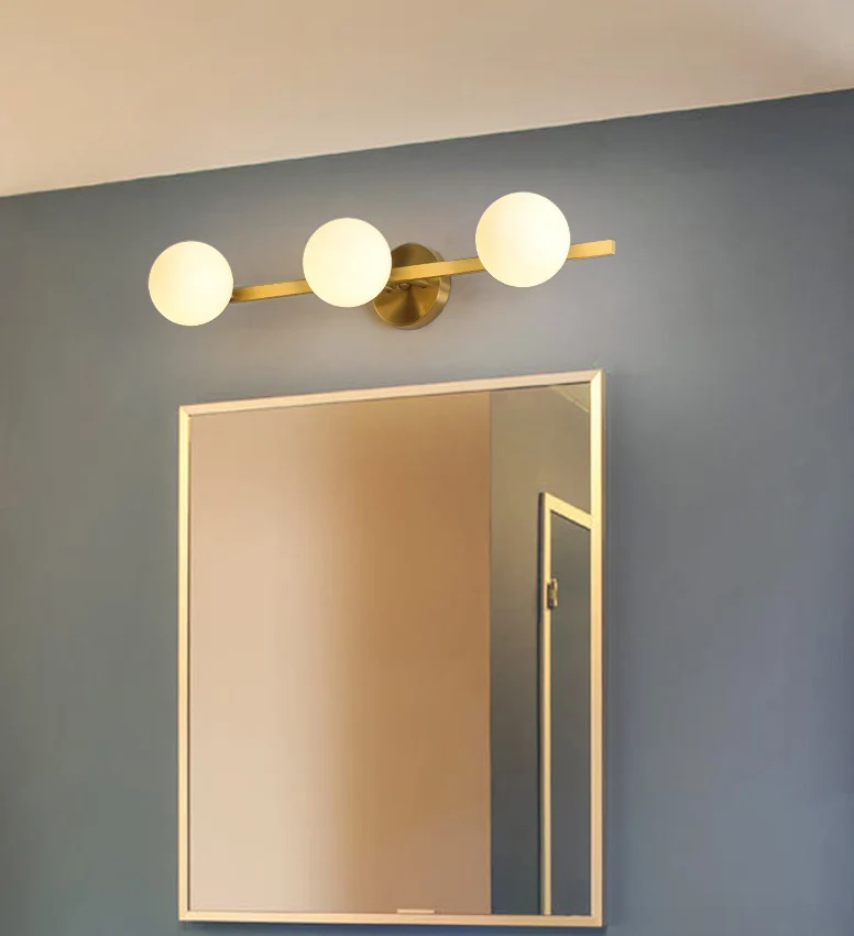 Gepersonaliseerde ijdelheid wandlampen moderne LED metalen ijdelheid verlichting voor badkamer Clearhalo