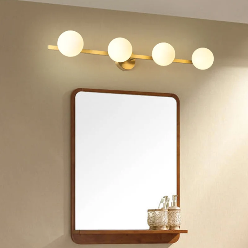 Gepersonaliseerde ijdelheid wandlampen moderne LED metalen ijdelheid verlichting voor badkamer Clearhalo