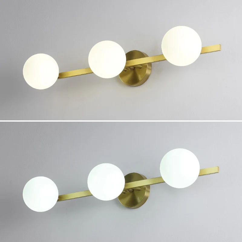 Gepersonaliseerde ijdelheid wandlampen moderne LED metalen ijdelheid verlichting voor badkamer Clearhalo