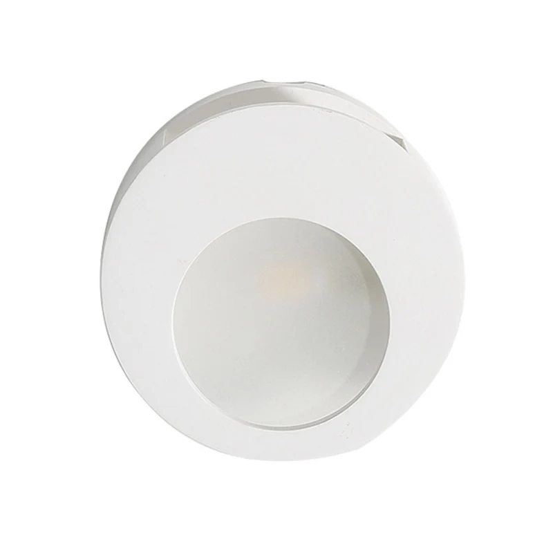 Gips ronde wandkandelaarlamp modernistisch 1-lichts LED-wandverlichting wit voor woonkamer Clearhalo