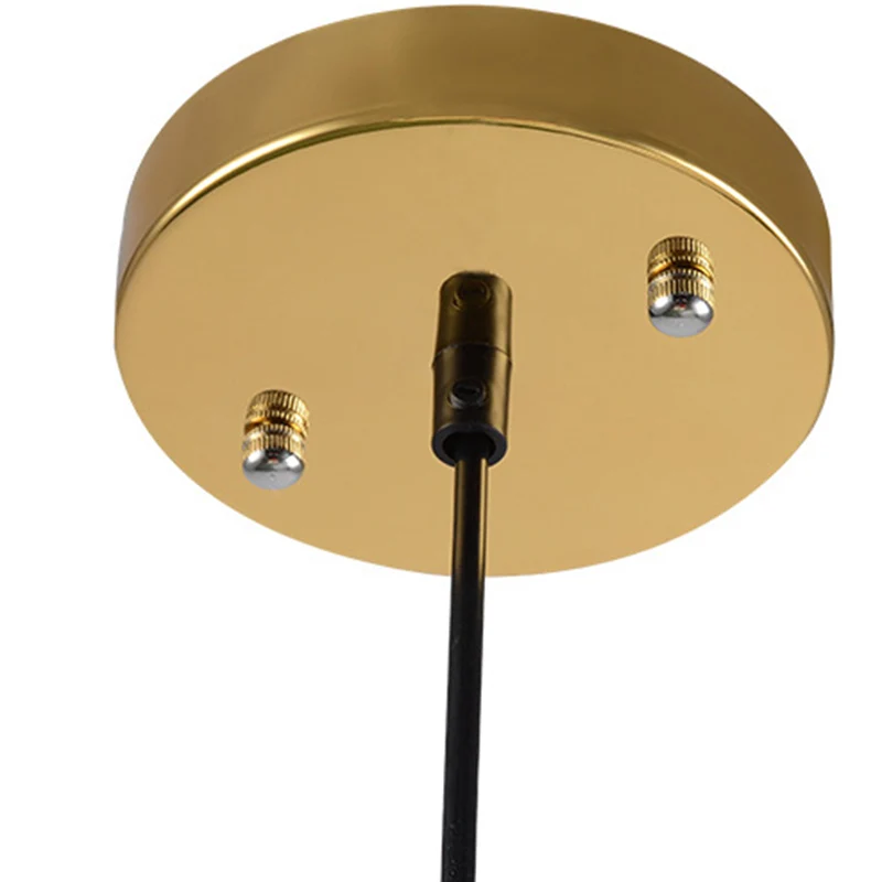 Globe Eetkamer Hanglamp met draadframe Melkglas Metaal 1-lichts Eenvoudige hanglamp goud Clearhalo