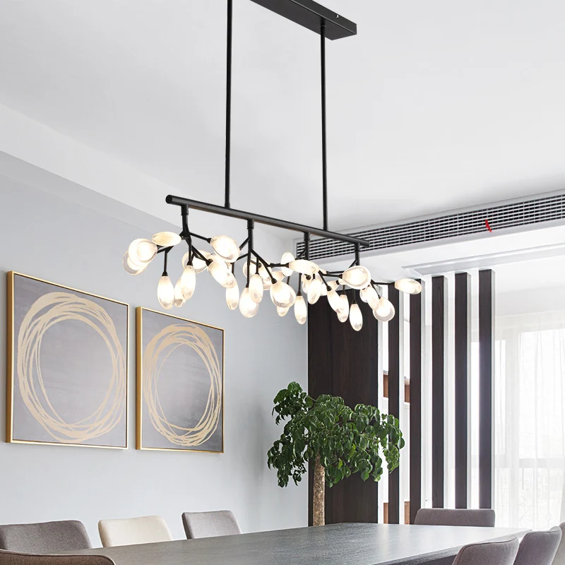 Glowworm Island Verlichtingsarmatuur Eenvoud Acryl 36 Lampen Eetkamer Plafondlamp Clearhalo