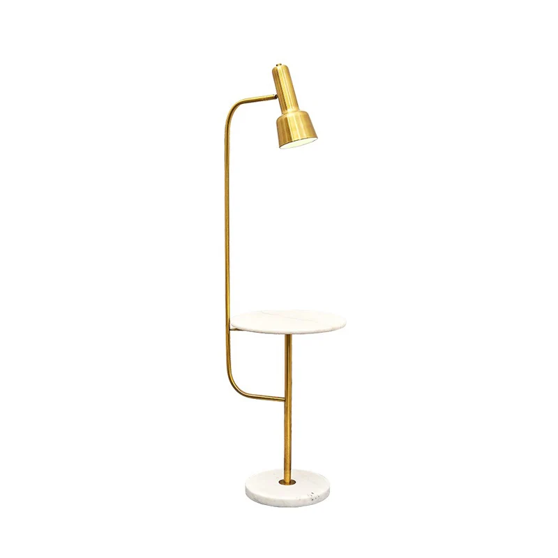 Gouden afwerking buisvloer bureauverlichting modernisme enkele metalen vloerstandaardlamp voor woonkamer Clearhalo