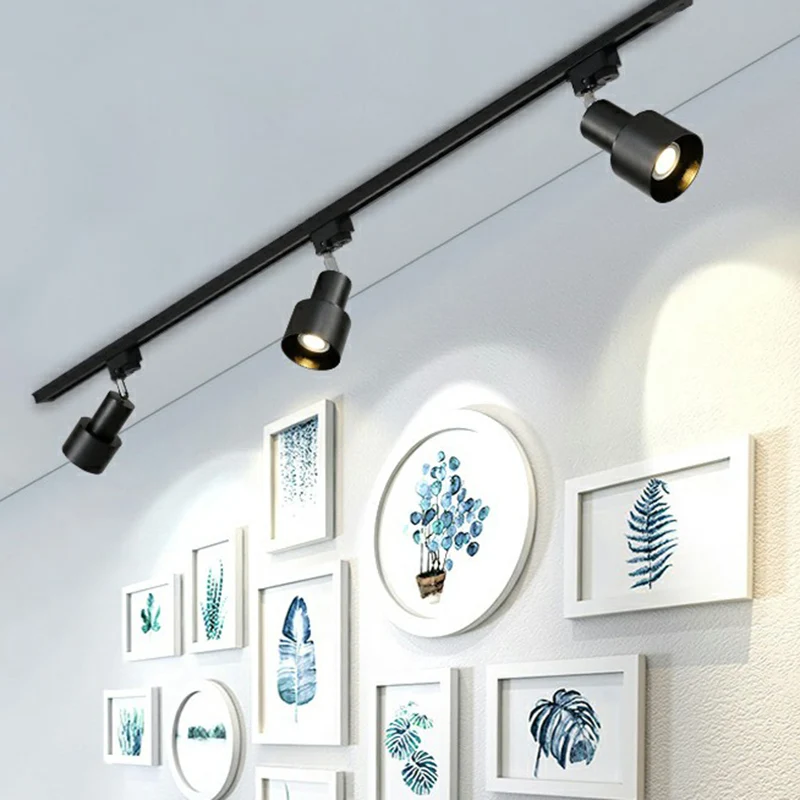 Granaatvormige metalen spoorlamp Moderne stijl Semi-gemonteerde verlichting voor woonkamer Clearhalo