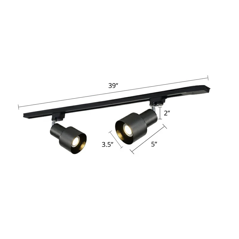 Granaatvormige metalen spoorlamp Moderne stijl Semi-gemonteerde verlichting voor woonkamer Clearhalo