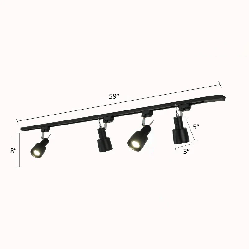 Grenade Spotlight Semi-inbouw minimalistische metalen woonkamerrailverlichtingsarmatuur Clearhalo