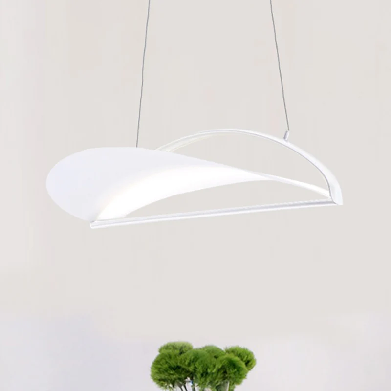 Grijs/witte ultradunne plafondlamp, minimalistische LED-acryl hanglamp, 16,5"/23,5" breed Clearhalo