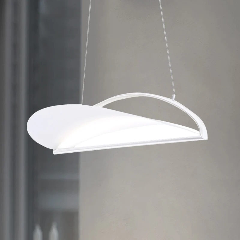 Grijs/witte ultradunne plafondlamp, minimalistische LED-acryl hanglamp, 16,5"/23,5" breed Clearhalo