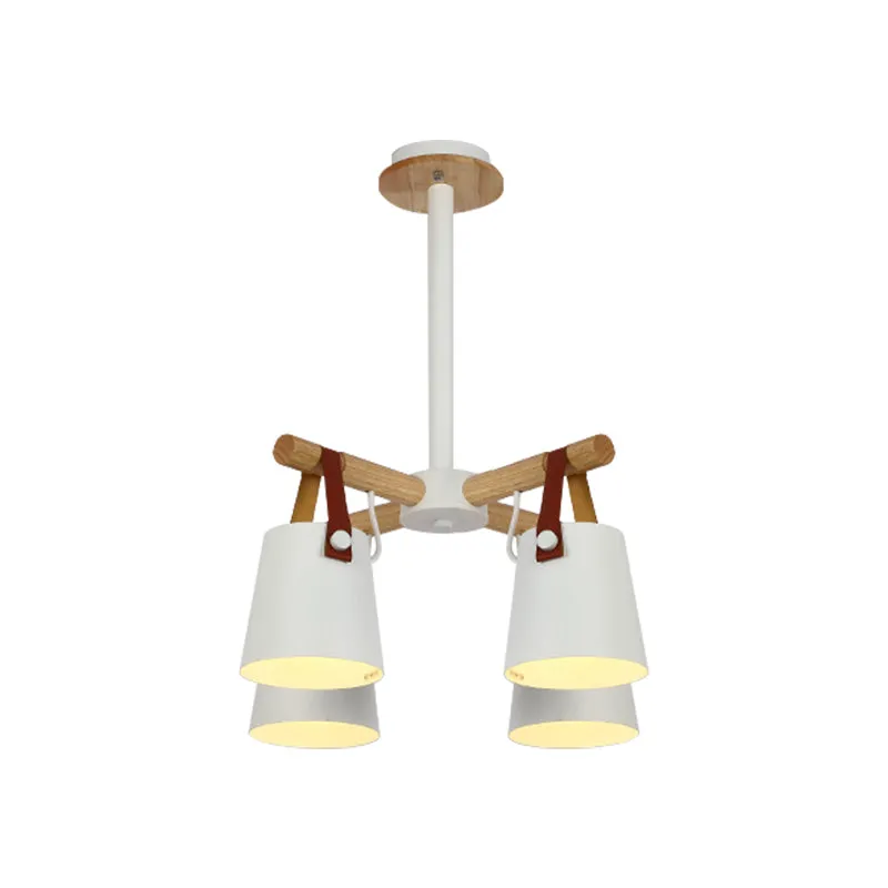 Hangende emmervormige kroonluchter Scandinavische Macaron metalen hanglamp voor keuken Clearhalo