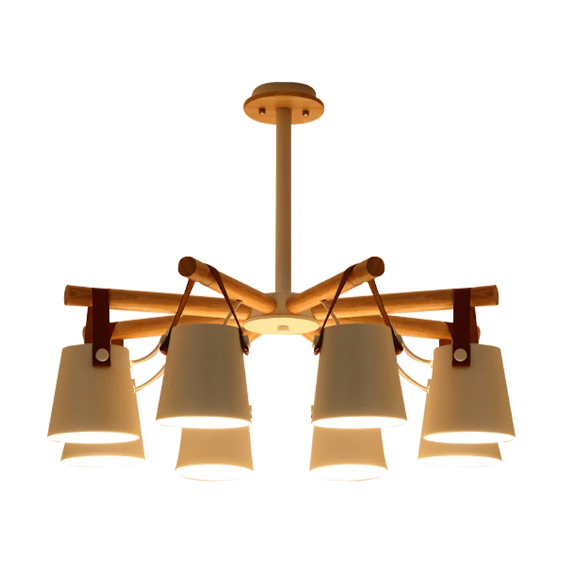 Hangende emmervormige kroonluchter Scandinavische Macaron metalen hanglamp voor keuken Clearhalo