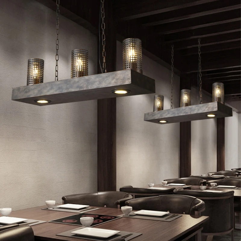 Hangende plafondlamp met 3 lampen, vintage restauranteilandlamp brons/zwart met cilindervormige metalen kap Clearhalo
