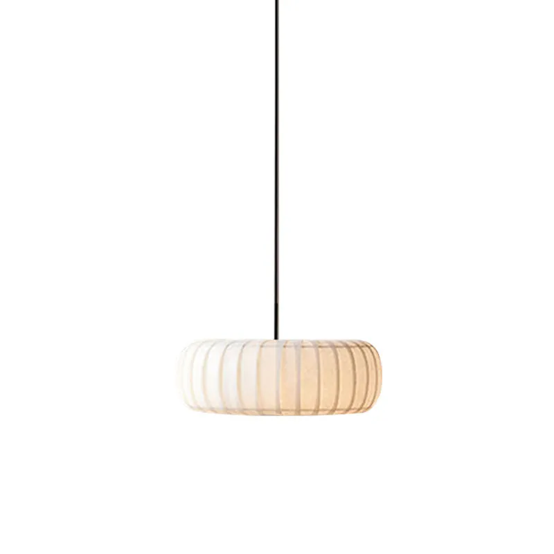 Hanglamp met geribbeld wiel, eenvoudig 3 lampen, witte hangende kroonluchter boven tafel Clearhalo